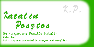 katalin posztos business card