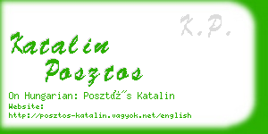 katalin posztos business card